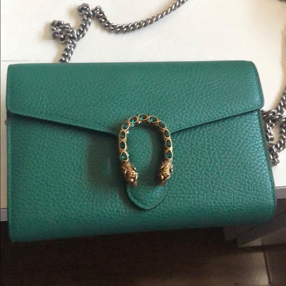 Gucci Handbags - Gucci Dionysus wallet on chain in green Gucci Handbags - Gucci Dionysus wallet on chain in green
